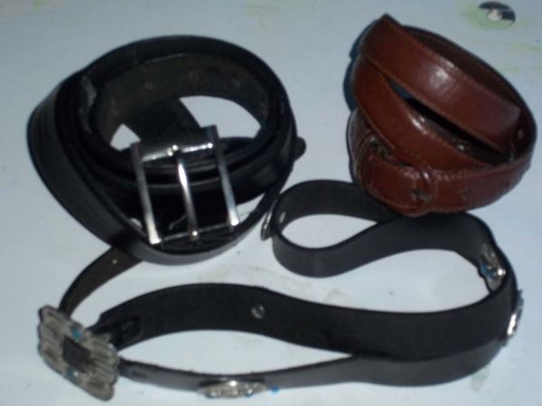 3 cinto de couro