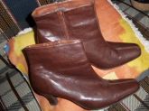 bota couro marron